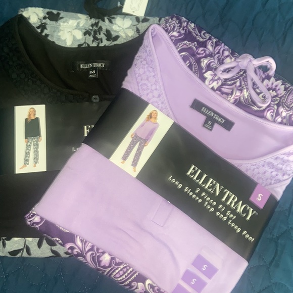 New with tags in purple or black two-piece pajama - Picture 12 of 12